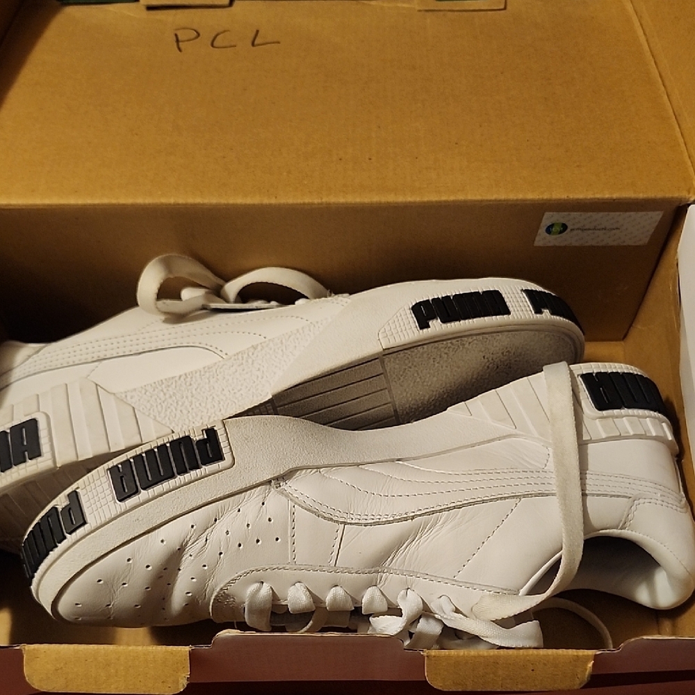 Puma White Athletic Shoes - Picture 8 of 8